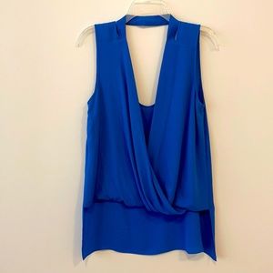 BCBG drape blouse